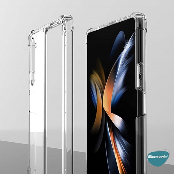 Microsonic Samsung Galaxy Z Fold 6 Kılıf Shock Absorbing Şeffaf 3