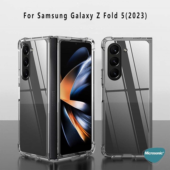 Microsonic Samsung Galaxy Z Fold 6 Kılıf Shock Absorbing Şeffaf 6