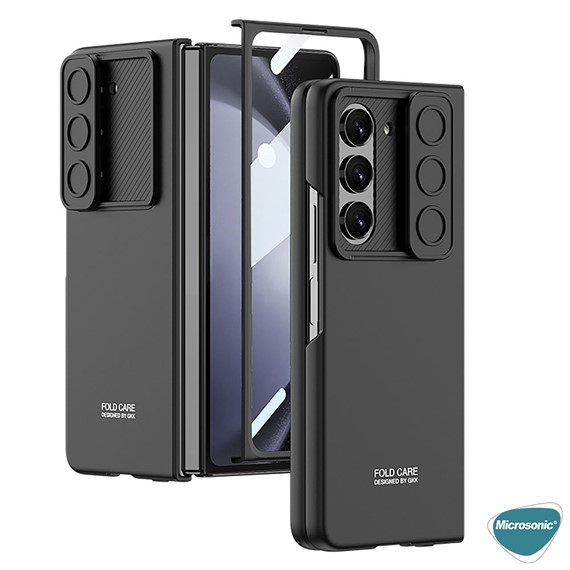 Microsonic Samsung Galaxy Z Fold 5 Kılıf Slide Hard Cover Siyah 5