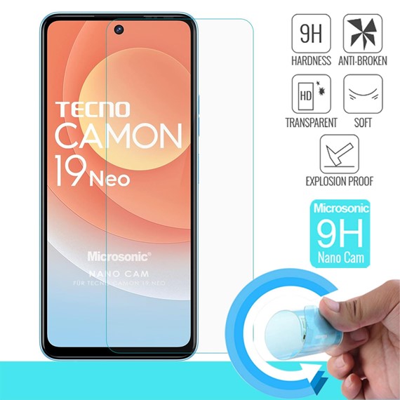 Microsonic TECNO Camon 19 Neo Nano Glass Cam Ekran Koruyucu 2