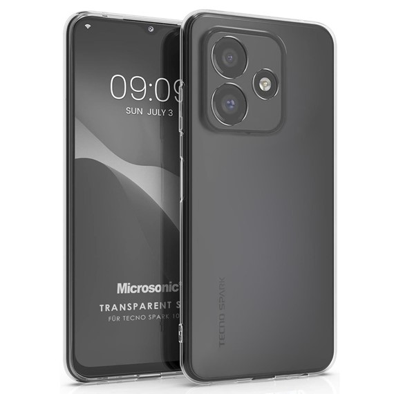 Microsonic TECNO Spark 10C Kılıf Transparent Soft Şeffaf 1