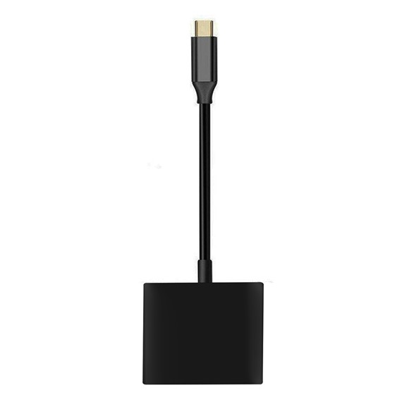 Microsonic Type-C to HDTV Multi-Adapter 3 in 1 HDMI USB Type-C Macbook Kablo Adaptör Siyah 1