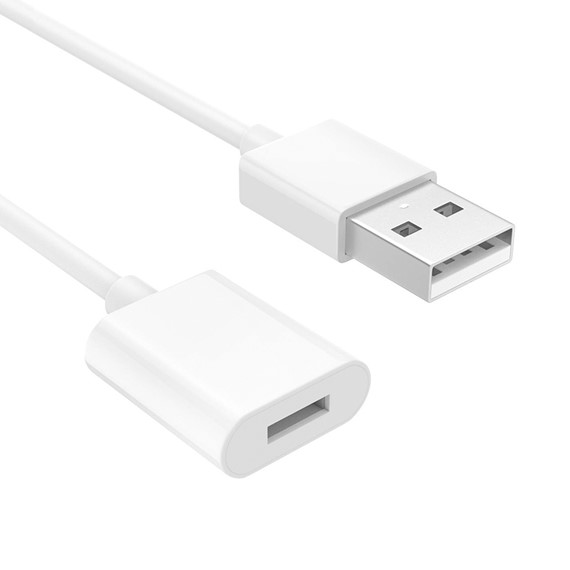 Microsonic USB to Dişi Lightning iPhone Kablo Apple Pencil için USB Şarj Kablosu Beyaz 1