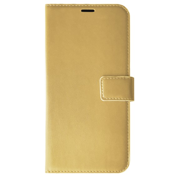 Microsonic Omix X300 Kılıf Delux Leather Wallet Gold 2