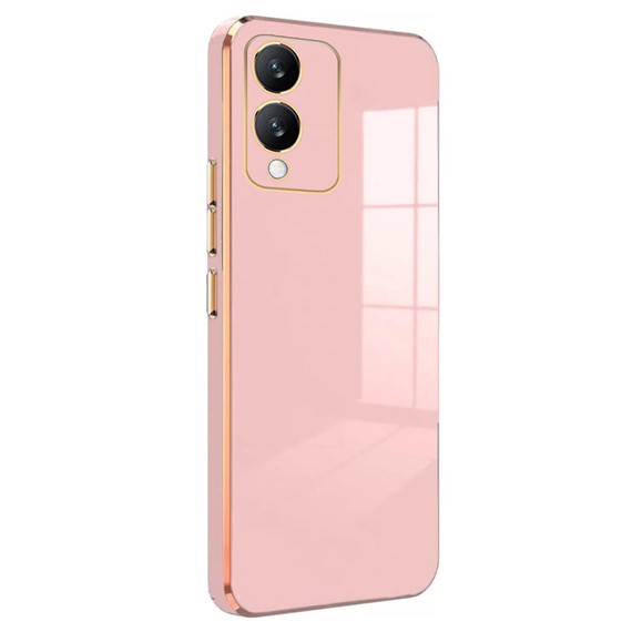 Microsonic Vivo Y17s Kılıf Olive Plated Pembe 1