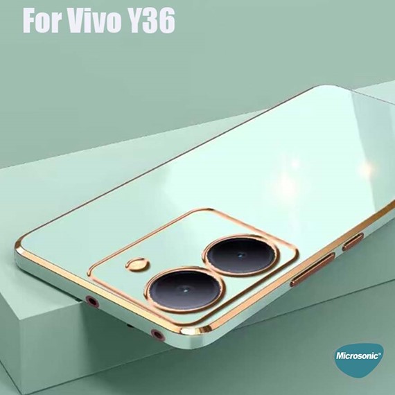 Microsonic Vivo Y36 Kılıf Olive Plated Lila 6