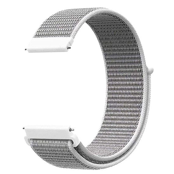 Microsonic Samsung Galaxy Watch 3 41mm Hasırlı Kordon Woven Sport Loop Beyaz 2