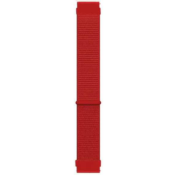 Microsonic Huawei Watch GT2 42mm Hasırlı Kordon Woven Sport Loop Kırmızı 1