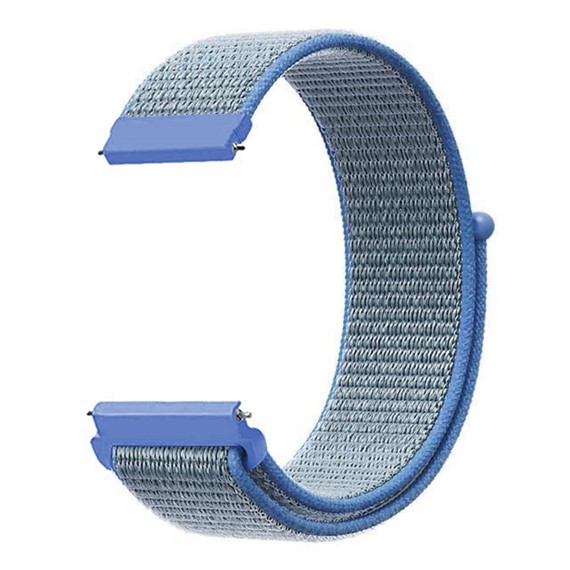 Microsonic Huawei Watch GT Elegant Hasırlı Kordon Woven Sport Loop Mavi 2