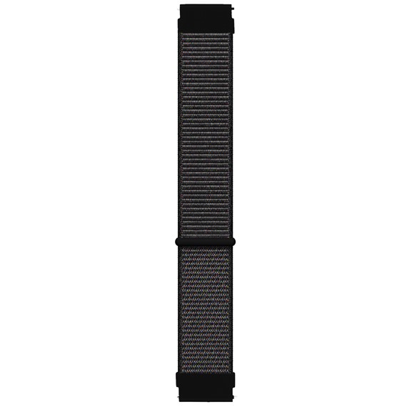 Microsonic Amazfit GTS 3 Hasırlı Kordon Woven Sport Loop Siyah 1