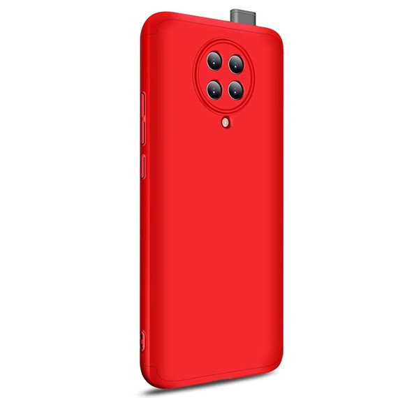 Microsonic Xiaomi Poco F2 Pro Kılıf Double Dip 360 Protective Kırmızı 2