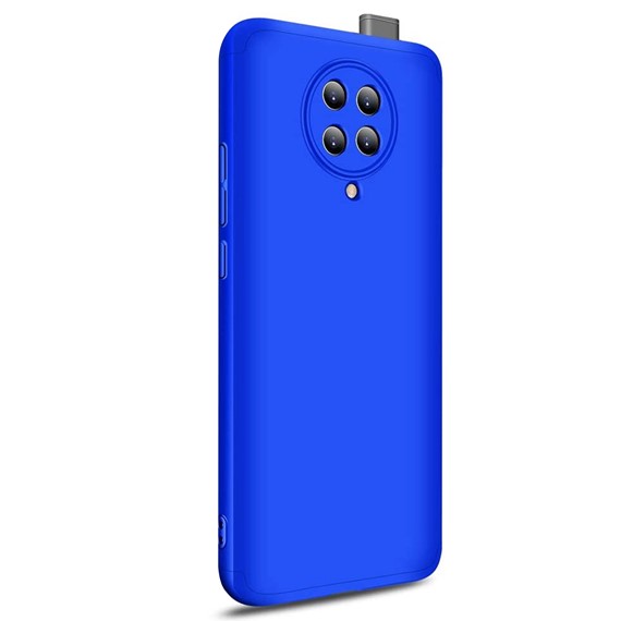 Microsonic Xiaomi Poco F2 Pro Kılıf Double Dip 360 Protective Mavi 2
