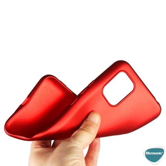 Microsonic Matte Silicone Xiaomi Mi 10 Lite Zoom Kılıf Kırmızı 5