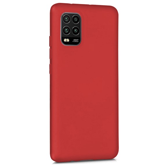 Microsonic Matte Silicone Xiaomi Mi 10 Lite Zoom Kılıf Kırmızı 2