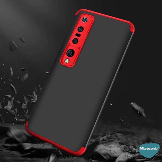 Microsonic Xiaomi Mi 10 Pro Kılıf Double Dip 360 Protective Mavi 4