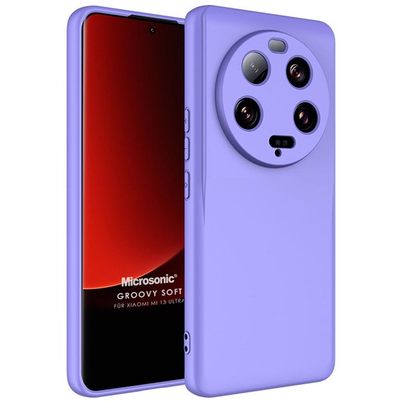 Microsonic Xiaomi Mi 13 Ultra Kılıf Groovy Soft Lila 1