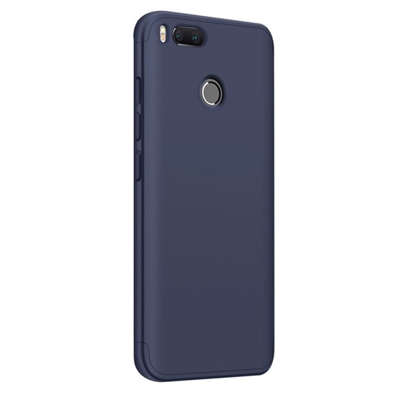 Microsonic Xiaomi Mi A1 Kılıf Double Dip 360 Protective Lacivert 2