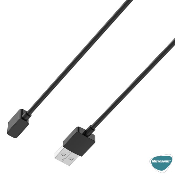 Microsonic Xiaomi Mi Band 8 Manyetik USB Şarj Kablosu Siyah 5
