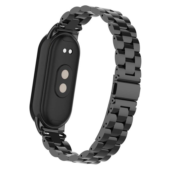 Microsonic Xiaomi Mi Band 8 Metal Stainless Steel Kordon Siyah 3