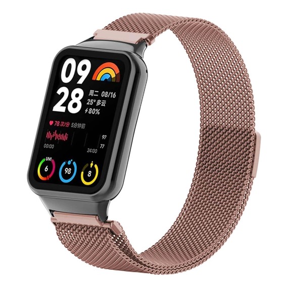 Microsonic Xiaomi Redmi Watch 5 Milanese Loop Kordon Rose Gold 2