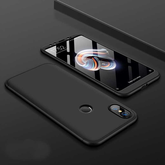 Microsonic Xiaomi Mi Max 3 Kılıf Double Dip 360 Protective Siyah 3