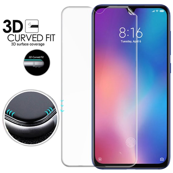 Microsonic Xiaomi Mi 9 Ön Arka Kavisler Dahil Tam Ekran Kaplayıcı Film 3