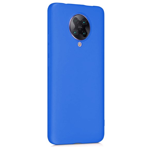 Microsonic Matte Silicone Xiaomi Poco F2 Pro Kılıf Mavi 2