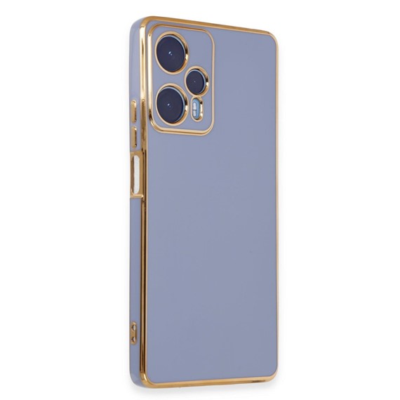 Microsonic Xiaomi Poco F5 Kılıf Olive Plated Lavanta Grisi 1