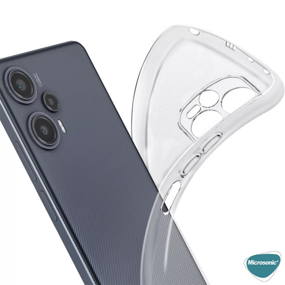 Microsonic Xiaomi Poco F5 Kılıf Transparent Soft Şeffaf 5