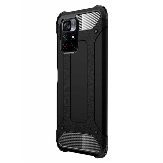 Microsonic Xiaomi Poco M4 Pro Kılıf Rugged Armor Siyah 2