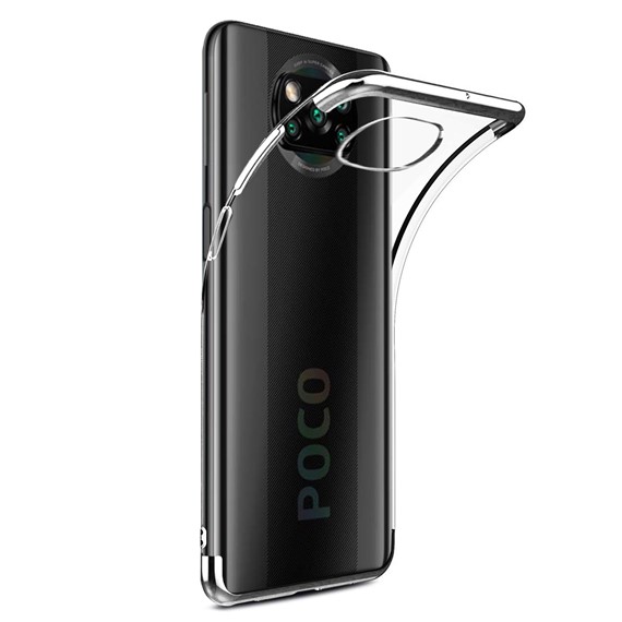 Microsonic Xiaomi Poco X3 Pro Kılıf Skyfall Transparent Clear Gümüş 2