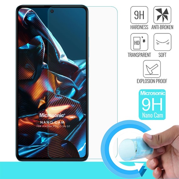 Microsonic Xiaomi Poco X4 GT Nano Glass Cam Ekran Koruyucu 2