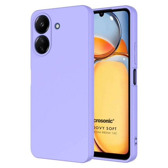 Microsonic Xiaomi Poco C65 Kılıf Groovy Soft Lila 1