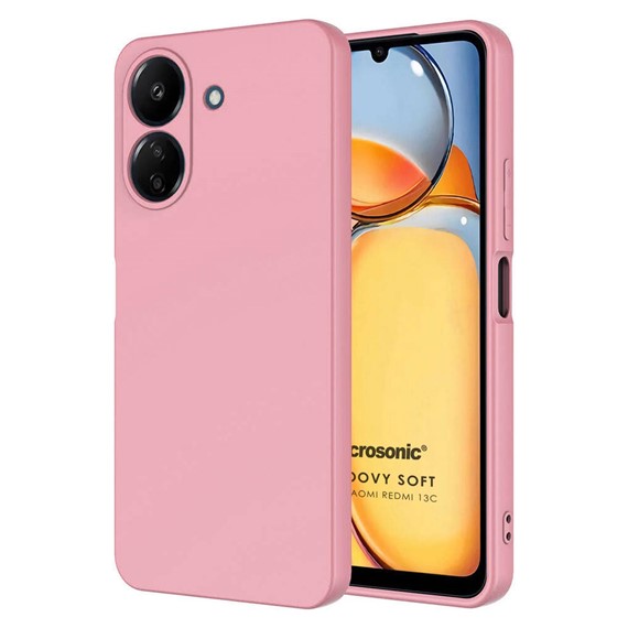 Microsonic Xiaomi Poco C65 Kılıf Groovy Soft Pembe 1