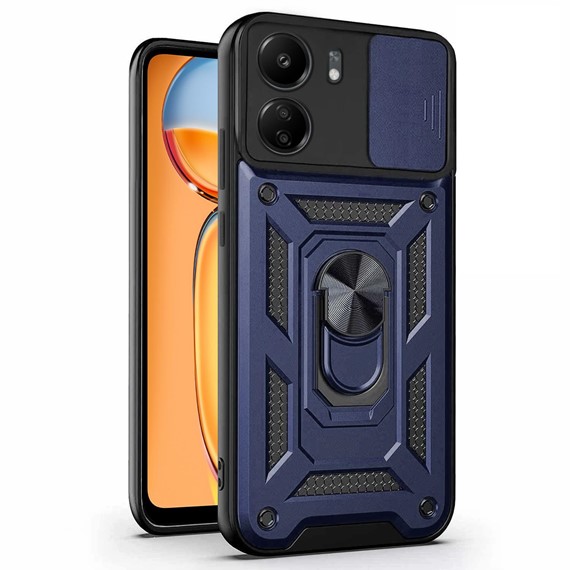 Microsonic Xiaomi Poco C65 Kılıf Impact Resistant Lacivert 1