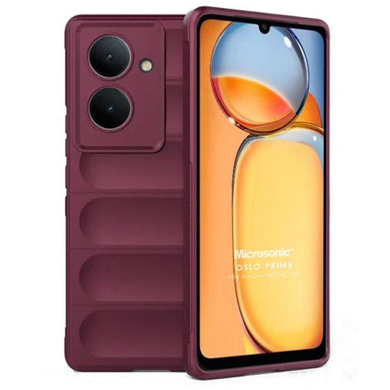 Microsonic Xiaomi Poco C65 Kılıf Oslo Prime Bordo 1