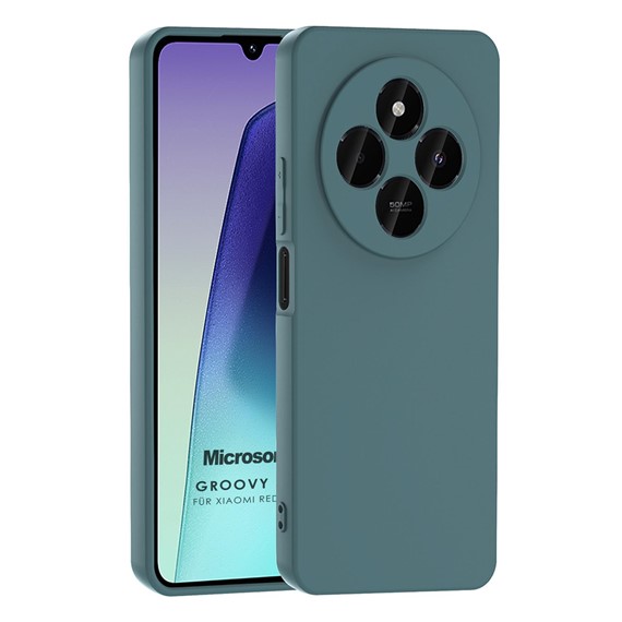 Microsonic Xiaomi Redmi A4 Kılıf Groovy Soft Koyu Yeşil 1