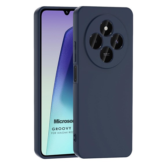 Microsonic Xiaomi Redmi A4 Kılıf Groovy Soft Lacivert 1