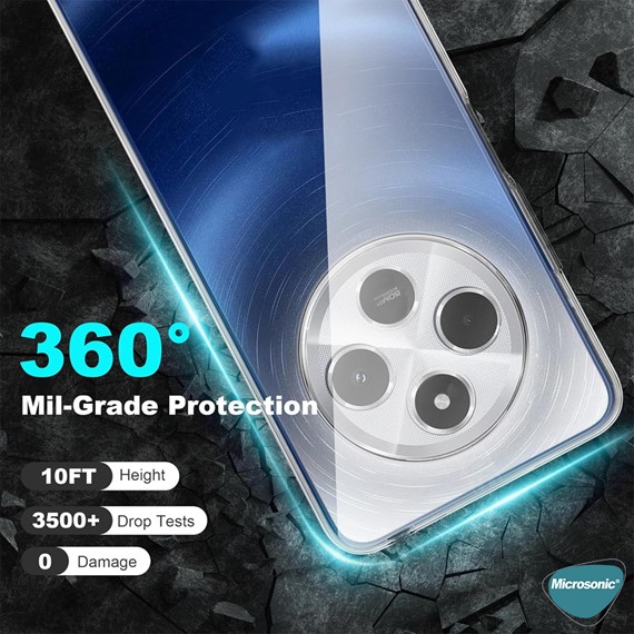 Microsonic Xiaomi Redmi 14C Kılıf Transparent Soft Şeffaf 3