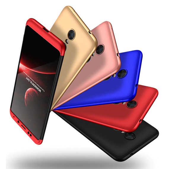 Microsonic Xiaomi Redmi 5 Plus Kılıf Double Dip 360 Protective Rose Gold 4