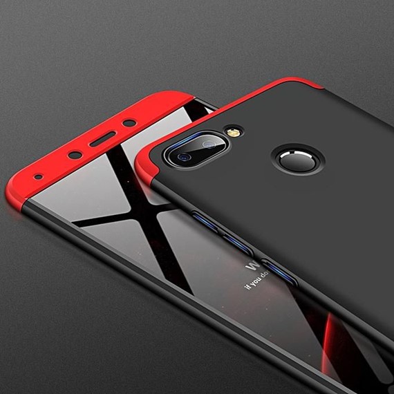 Microsonic Xiaomi Redmi 6 Kılıf Double Dip 360 Protective Kırmızı 3