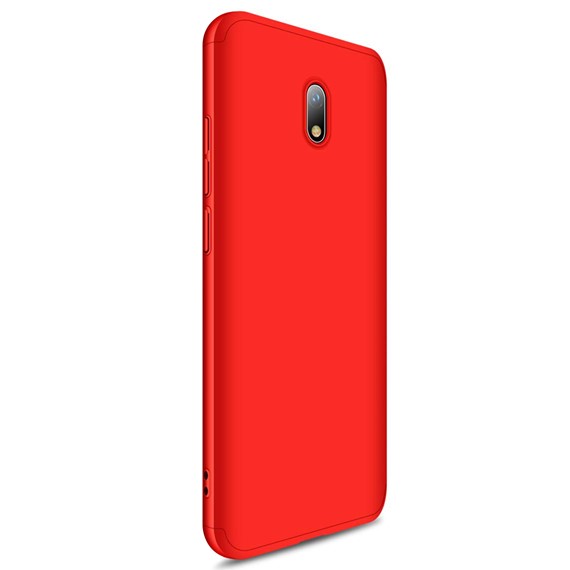 Microsonic Xiaomi Redmi 8A Kılıf Double Dip 360 Protective Kırmızı 2