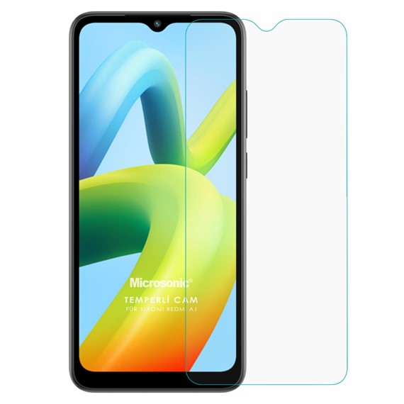 Microsonic Xiaomi Redmi A1 Tempered Glass Cam Ekran Koruyucu 2