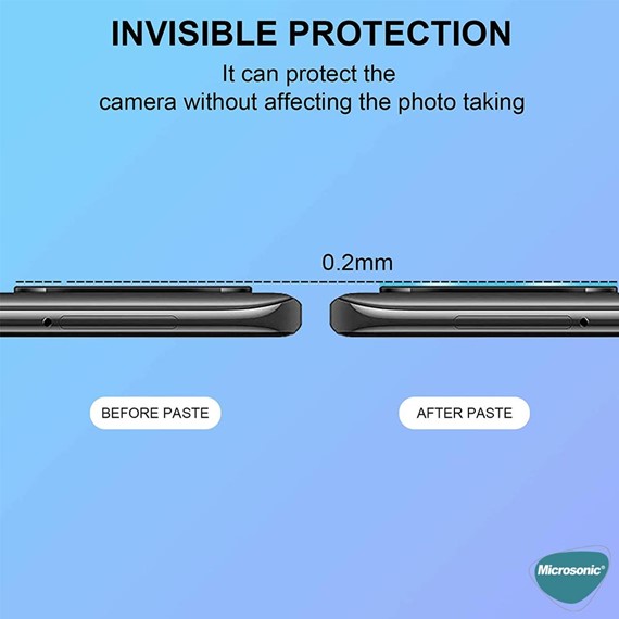 Microsonic Xiaomi Mi 11T Kamera Lens Koruma Camı V2 Siyah 2