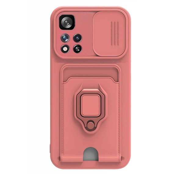 Microsonic Xiaomi Redmi Note 11 Pro Plus Kılıf Multifunction Silicone Pembe 2