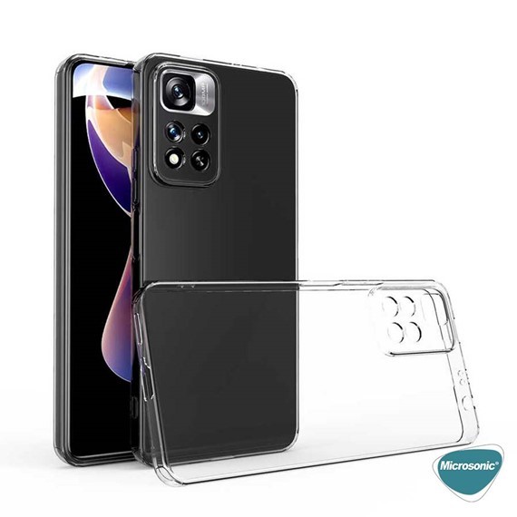 Microsonic Xiaomi Redmi Note 11 Pro Plus Kılıf Transparent Soft Şeffaf 6