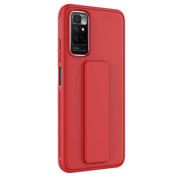 Microsonic Xiaomi Redmi Note 11 Kılıf Hand Strap Kırmızı 2