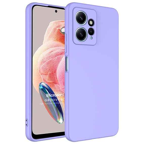 Microsonic Xiaomi Redmi Note 12 4G Kılıf Groovy Soft Lila 1