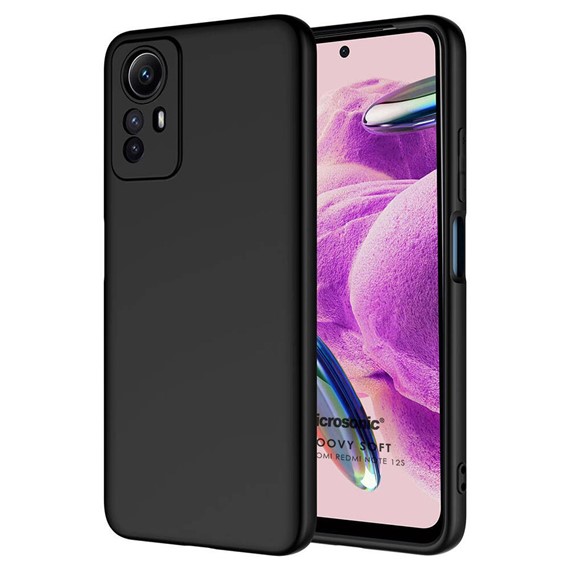 Microsonic Xiaomi Redmi Note 12S Kılıf Groovy Soft Siyah 1