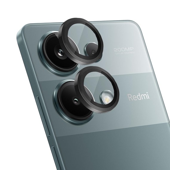 Microsonic Xiaomi Poco M6 Pro 4G Tekli Kamera Lens Koruma Camı Siyah 1